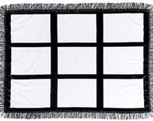 Load image into Gallery viewer, Custom 9 Panel Throw Blanket