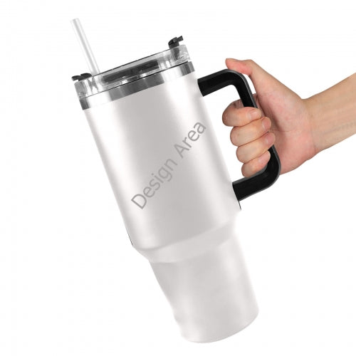 40oz Tumbler with Black Handle